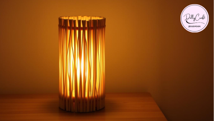 đèn ngủ handmade bằng que kem siêu đẹp