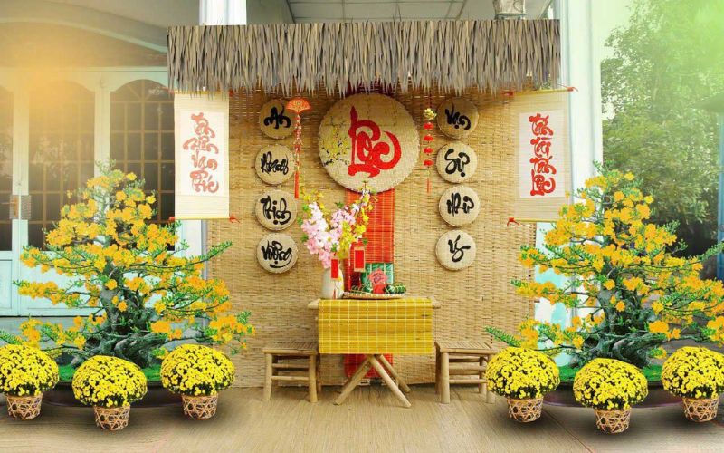 ý nghĩa trang trí tết trong nhà
