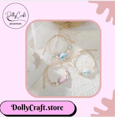 Vòng Tay Handmade Gốm Conch Sao Biển