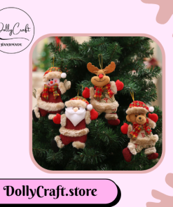 Phụ kiện treo trang trí Noel trên cây thông xinh xắn Dolly Craft