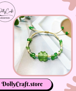 Vòng Tay Handmade Dây Sáp Cỏ 4 Lá DollyCraft