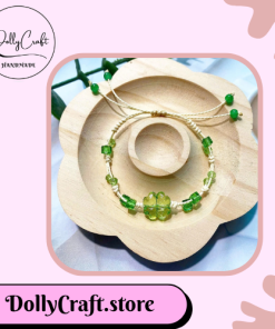 Vòng Tay Handmade Dây Sáp Cỏ 4 Lá DollyCraft