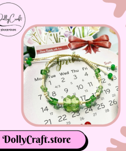 Vòng Tay Handmade Dây Sáp Cỏ 4 Lá DollyCraft
