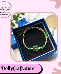Vòng Tay Handmade Dây Sáp Cỏ 4 Lá DollyCraft