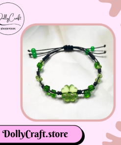 Vòng Tay Handmade Dây Sáp Cỏ 4 Lá DollyCraft