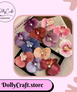 Kẹp Tóc Handmade Phong Lan Sang Trọng DollyCraft