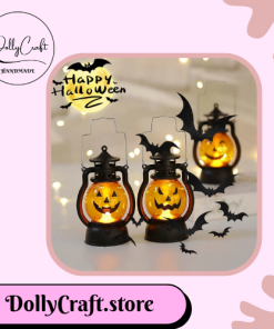 Đèn Lồng Hình Ma Bí Ngô Trang Trí Halloween Dolly Craft