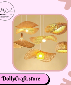 đèn lồng mây tre đan trang trí handmade
