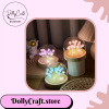 đèn ngủ handmade hoa tulip tự làm
