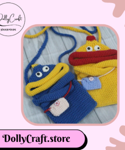 Túi xách len đựng điện thoại hình thú đáng yêu – Handmade Dolly Craft