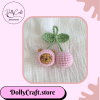Móc khóa gấu handmade cherry