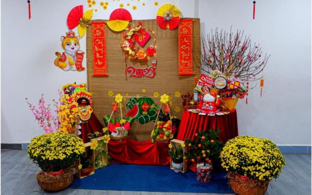 trang trí tết trong nhà