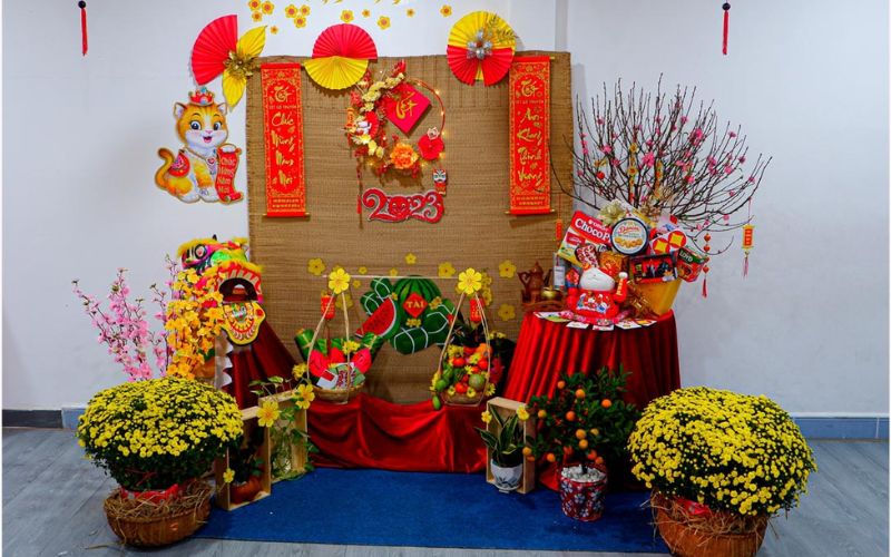 trang trí tết trong nhà
