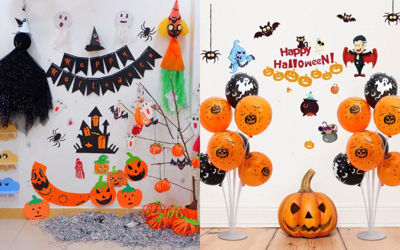 trang trí halloween đơn giản