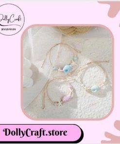Vòng Tay Handmade Gốm Conch Sao Biển
